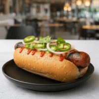 Chicken Inferno Hot Dog