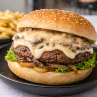 Truffle Mushroom Melt Burger