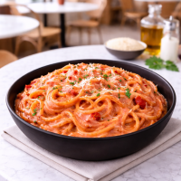 Spaghetti Rosa D’Amore (Pink Sauce Spaghetti)