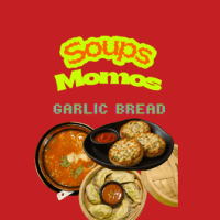 Soup, Momo, Garlic Bread